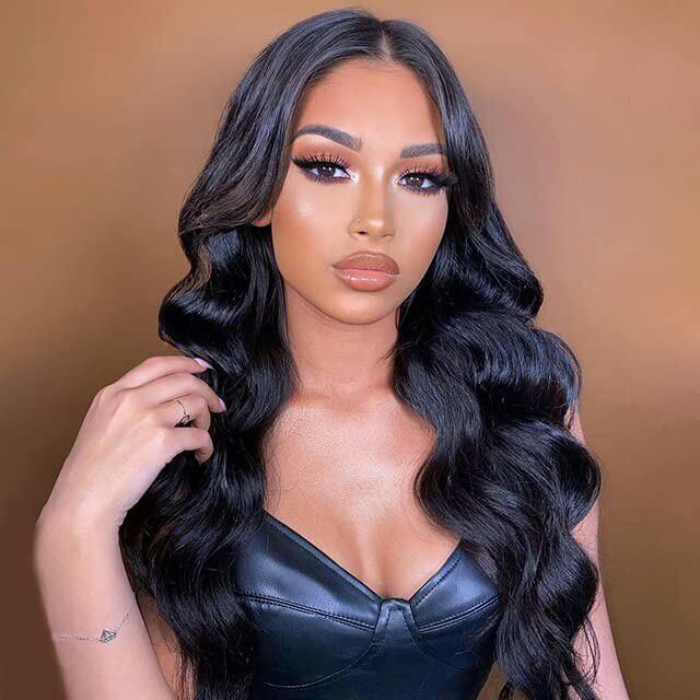 Msgem Peruvian Virgin Hair Body Wave 13x4 Lace Frontal With 3 Bundles - Msgem Hair