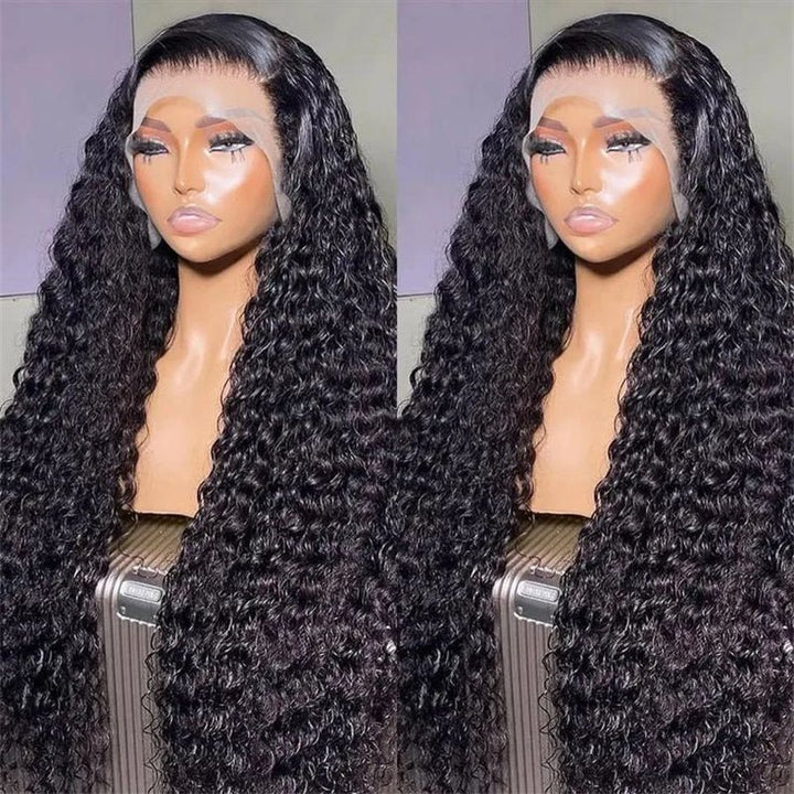 Msgem Pineapple Wave 13x6 Lace Front Wigs Human Hair Deep Curly HD Invisible 13x4 Lace Frontal Wigs 40 Inches 250% - Msgem Hair