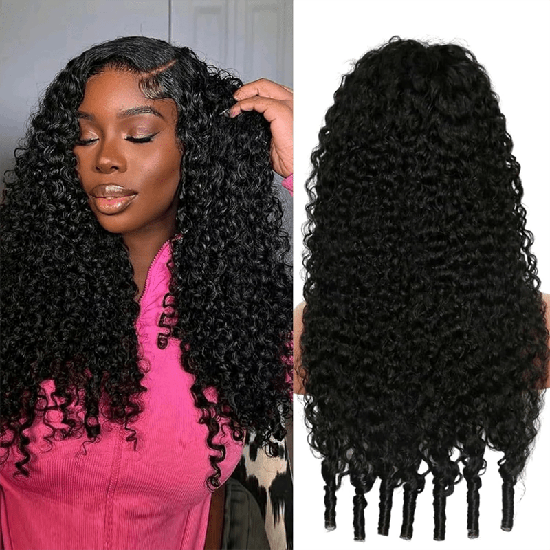 Msgem Pre - Bleached Wear Go Glueless Wig 5x5 13x6 Burmese Curly HD Lace Front Wigs 210% - Msgem Hair