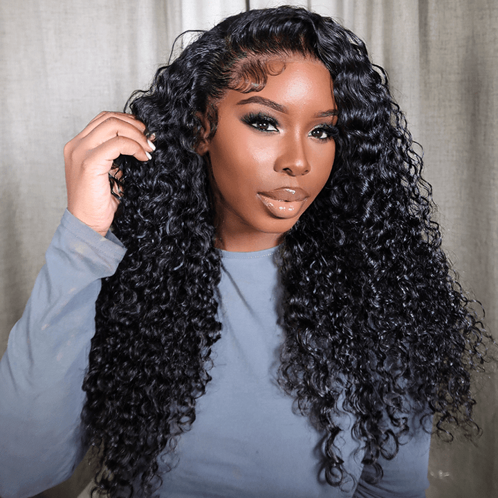 Msgem Pre - Bleached Wear Go Glueless Wig 5x5 13x6 Burmese Curly HD Lace Front Wigs 210% - Msgem Hair