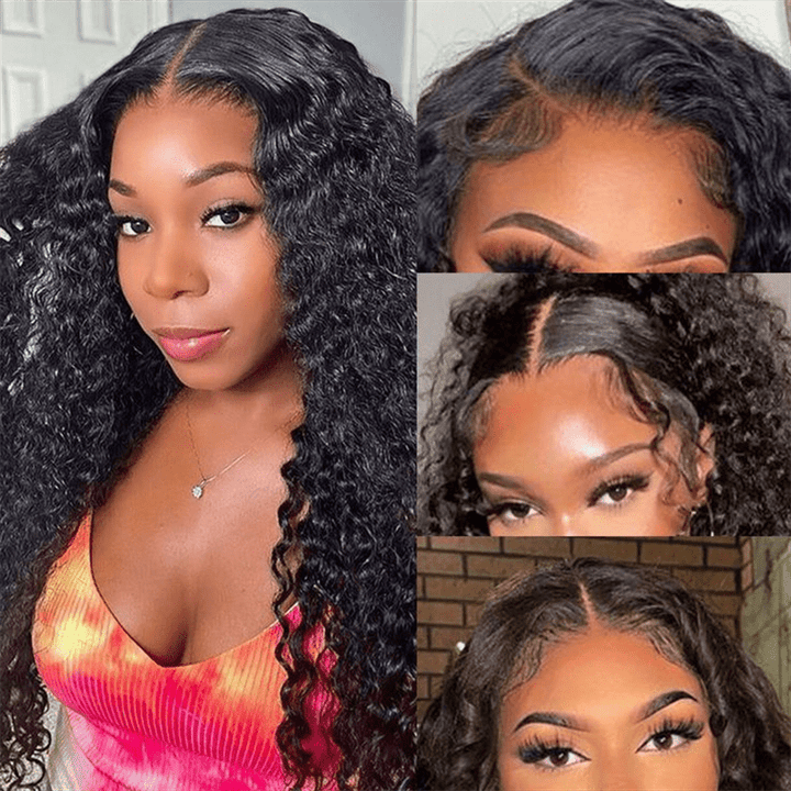Msgem Pull Go Glueless Wig Water Wave HD Lace Front Wigs With Drawstring Beginner Friendly - Msgem Hair