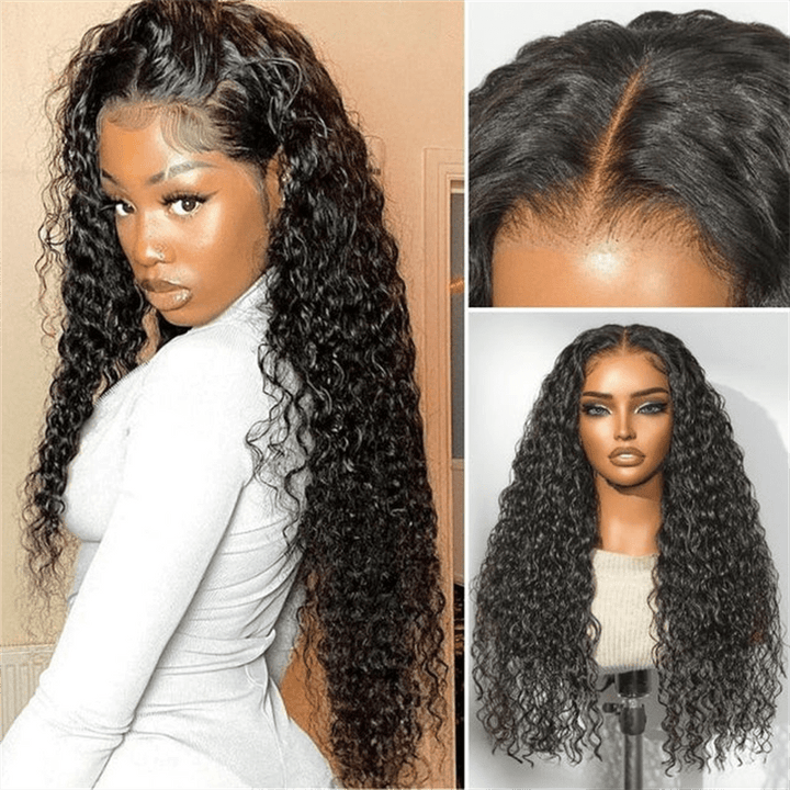 Msgem Pull Go Glueless Wig Water Wave HD Lace Front Wigs With Drawstring Beginner Friendly - Msgem Hair