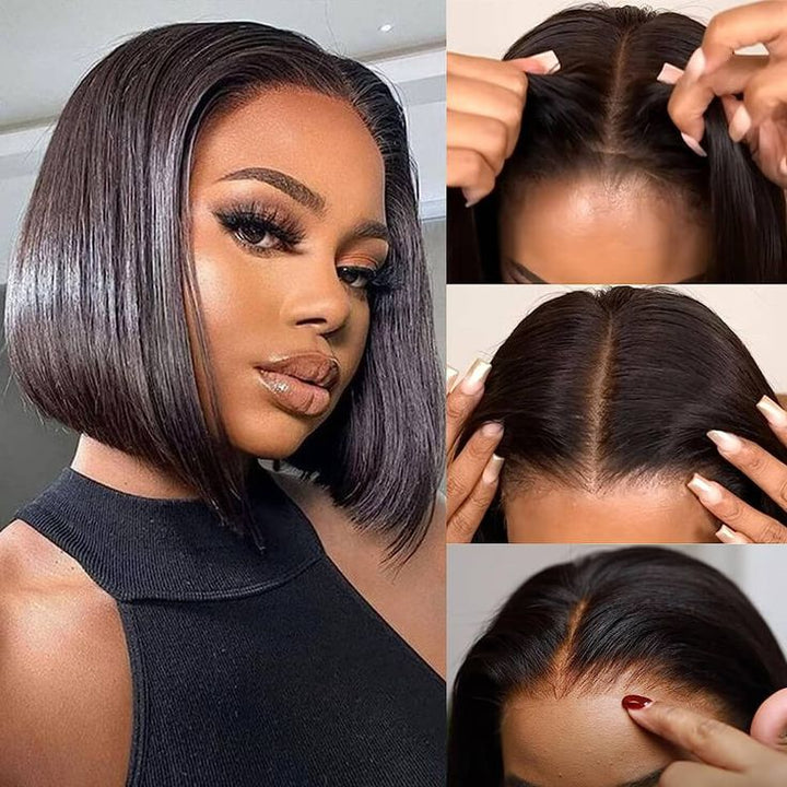 Msgem Real HD Lace 180% / 250% Hair Density Virgin Human Hair 13x4 Lace Front Wig Bob Wig - Msgem Hair