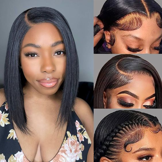 Msgem Real HD Lace 180% / 250% Hair Density Virgin Human Hair 13x4 Lace Front Wig Bob Wig - Msgem Hair