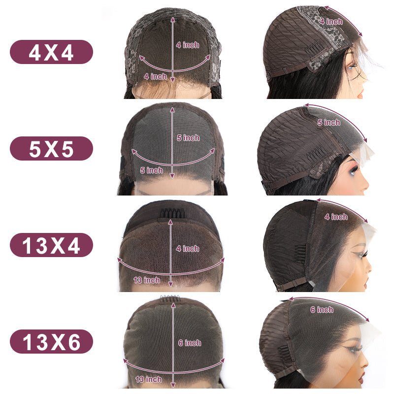 Msgem Red Lace Front Wigs Deep Wave 13x4 13x6 HD Transparent Lace Frontal Human Hair Wigs - Msgem Hair