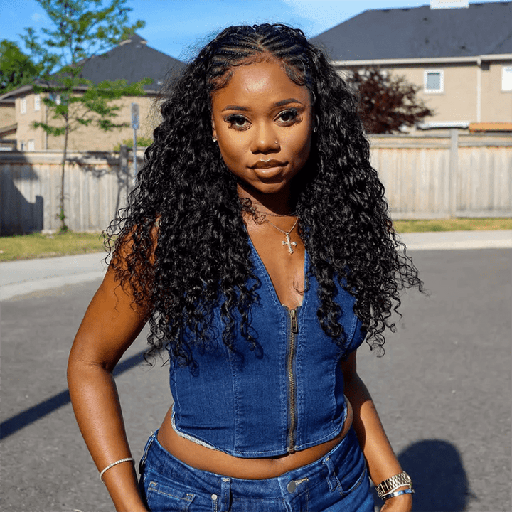 Msgem Spanish Crimped Loose Curls 13x6 HD Lace Front Wigs 5x5 Glueless Human Hair Wigs - Msgem Hair