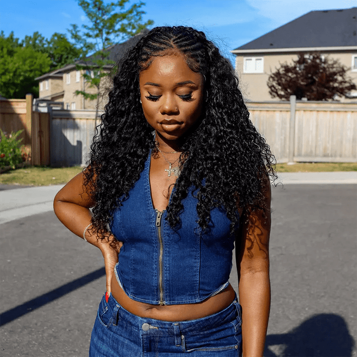 Msgem Spanish Crimped Loose Curls 13x6 HD Lace Front Wigs 5x5 Glueless Human Hair Wigs - Msgem Hair
