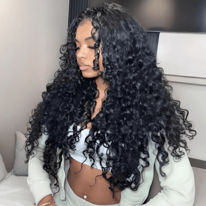 Msgem Spanish Crimped Loose Curls 13x6 HD Lace Front Wigs 5x5 Glueless Human Hair Wigs - Msgem Hair