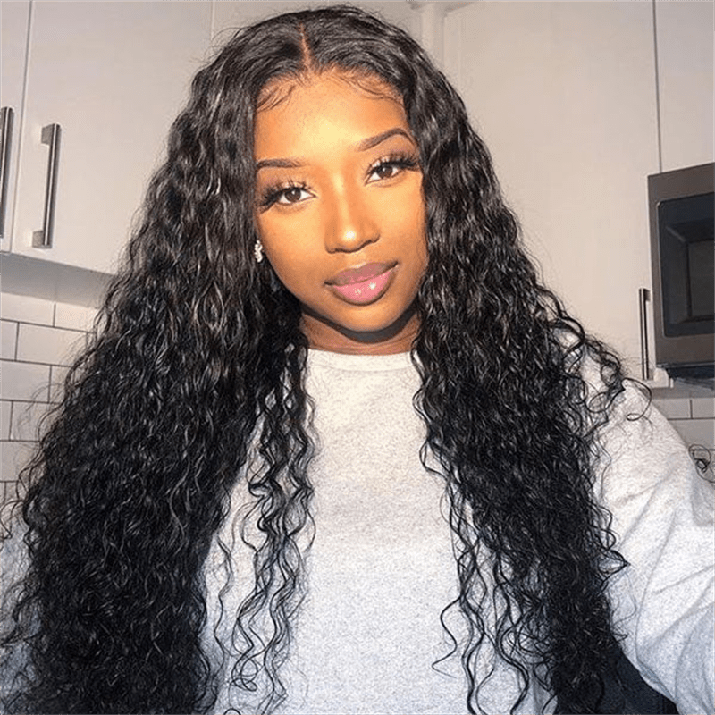 Msgem Water Wave 13x4 HD Lace Frontal Human Hair Wigs 210% Density - Msgem Hair