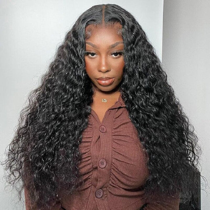 Msgem Water Wave 13x4 Lace Front Wigs Pre Plucked Baby Hair 180% Density - Msgem Hair