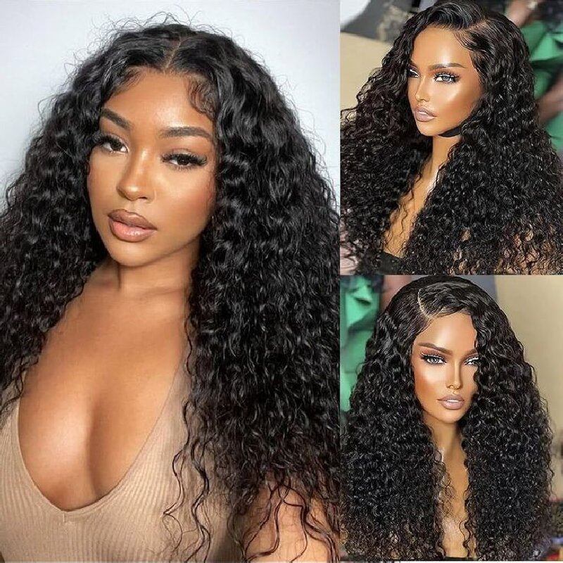 Msgem Water Wave 13x4 Lace Front Wigs Pre Plucked Baby Hair 180% Density - Msgem Hair