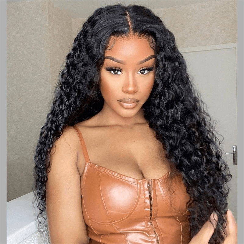 Msgem Water Wave 13x6 Full Lace Wigs Human Hair 180% - Msgem Hair