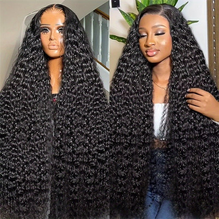 Msgem Water Wave Lace Front Wig Skin Melt HD Lace Wigs Brazilian Human Hair Wigs 250% Density - Msgem Hair