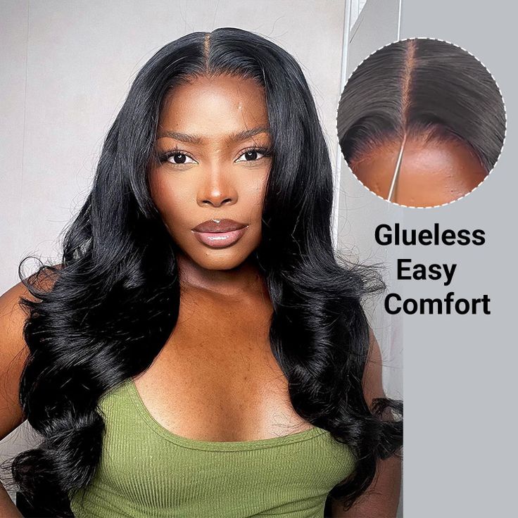 Msgem Wear Go Pre-Cut Glueless Wig Body Wave 5x5 Lace Closure Wigs Bleached Knots