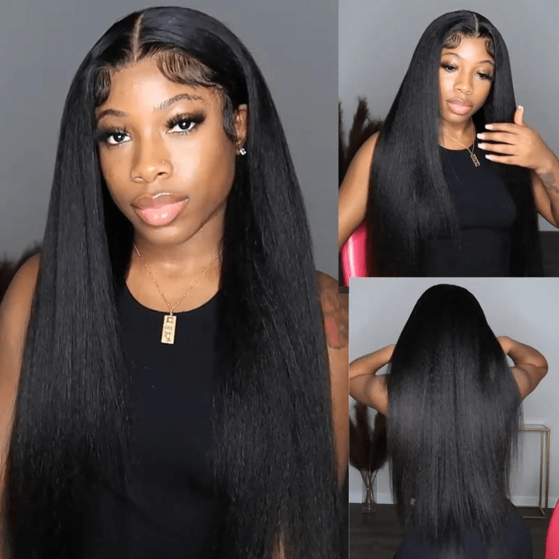 Msgem Yaki Straight Human Hair Bundles Brazilian Hair Extensions for Black Women - Msgem Hair