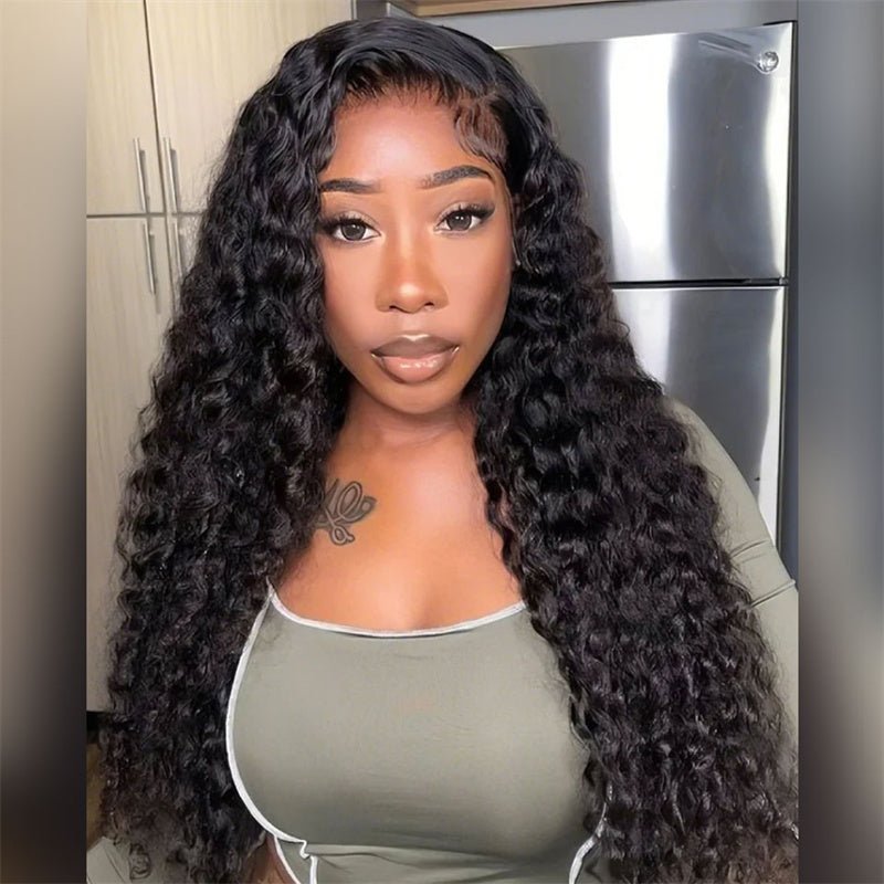 Live Exclusive Pricing Msgem 13x6 HD Lace Frontal Wigs Water Wave Human Hair Wigs 180% - Msgem Hair