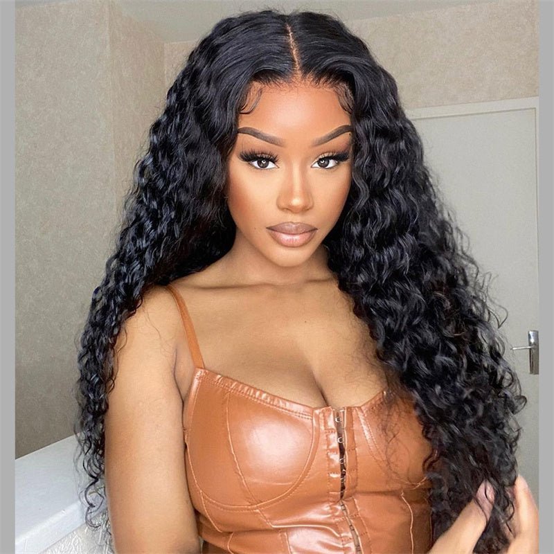 Live Exclusive Pricing Msgem 13x6 HD Lace Frontal Wigs Water Wave Human Hair Wigs 180% - Msgem Hair
