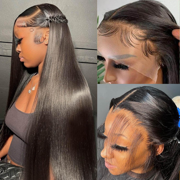 Live Exclusive Pricing Msgem Glueless wigs 5x5 Transparent Lace Closure Pre - Bleached Knots Wear&Go Wig Human Hair Silky