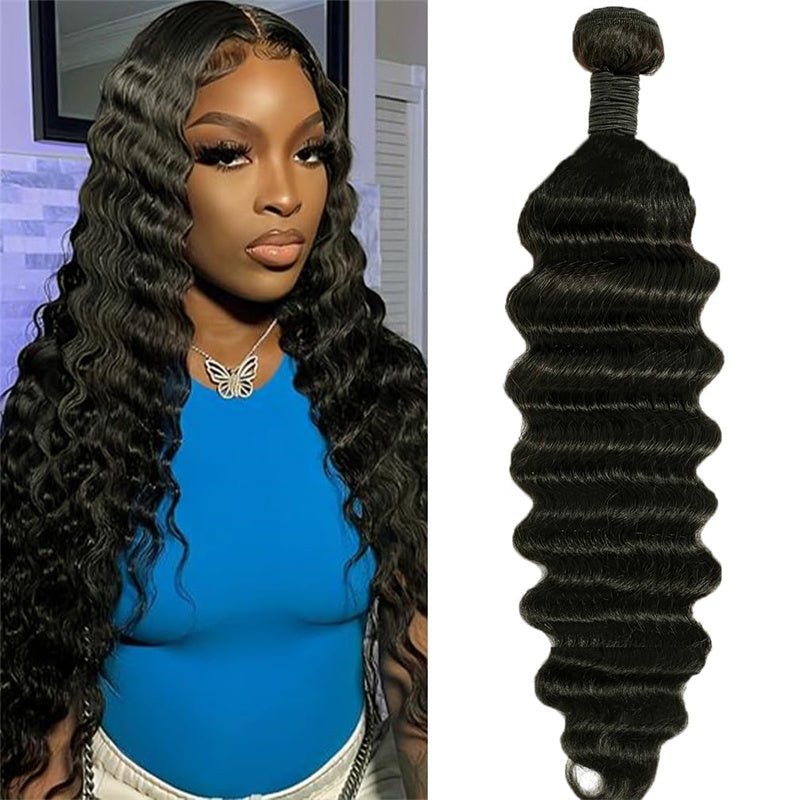Loose Deep Wave Bundles Peruvian Hair Bundles Human Hair Extensions 1 Bundles - Msgem Hair