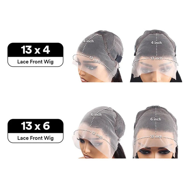 P1B/27 Highlight Color Body Wave 13x4 Lace Frontal Wigs Straight Human Hair Wigs - Msgem Hair