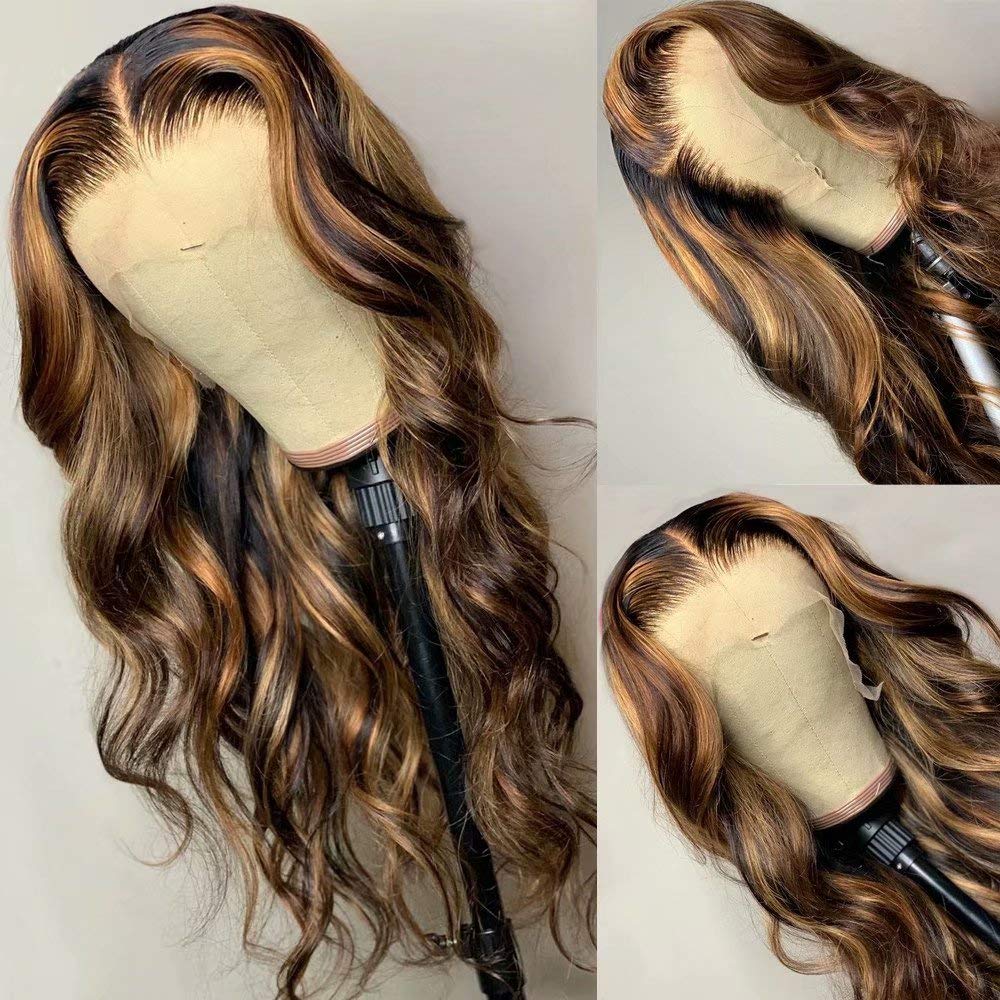 P4/27 Highlight Body Wave 4 Bundles With 4x4 Lace Closure 100% Human Hair - Msgem Hair