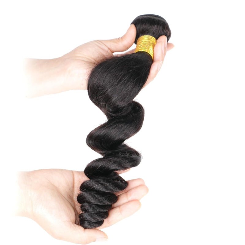 Peruvian Loose Wave Hair Extension 1 Bundle Natural Color - Msgem Hair