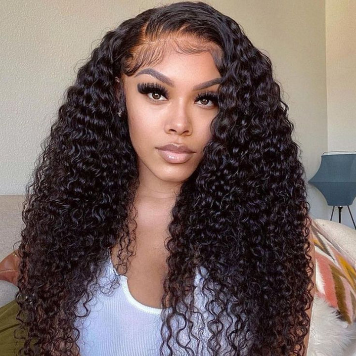 Peruvian Virgin Hair Curly Wave 4 Bundles With 4x4 Lace Closure - Msgem Hair