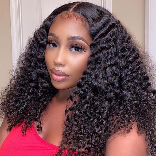 Peruvian Virgin Hair Curly Wave 4 Bundles With 4x4 Lace Closure - Msgem Hair