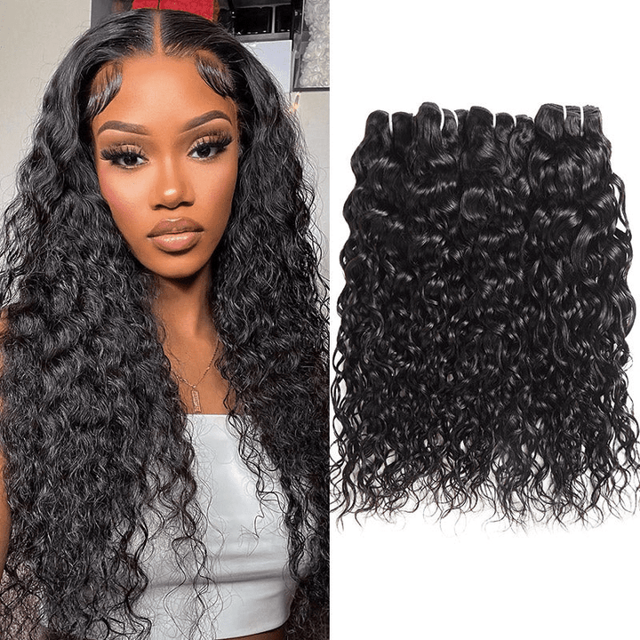 Peruvian Water Wave 4 Bundles Human Hair Extensions - Msgem Hair