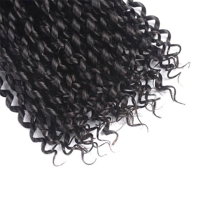 Pixie Curly 3 Bundles with 4x4 Lace Closure Indian Hair - Msgem Hair