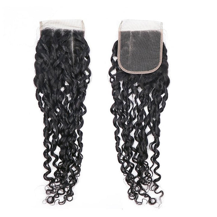 Pixie Curly 3 Bundles with 4x4 Lace Closure Indian Hair - Msgem Hair
