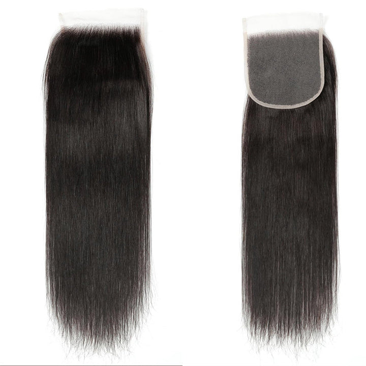 Msgem Straight Hair 5x5 Transparent HD Lace Closure Virgin Human Hair Frontal Closure
