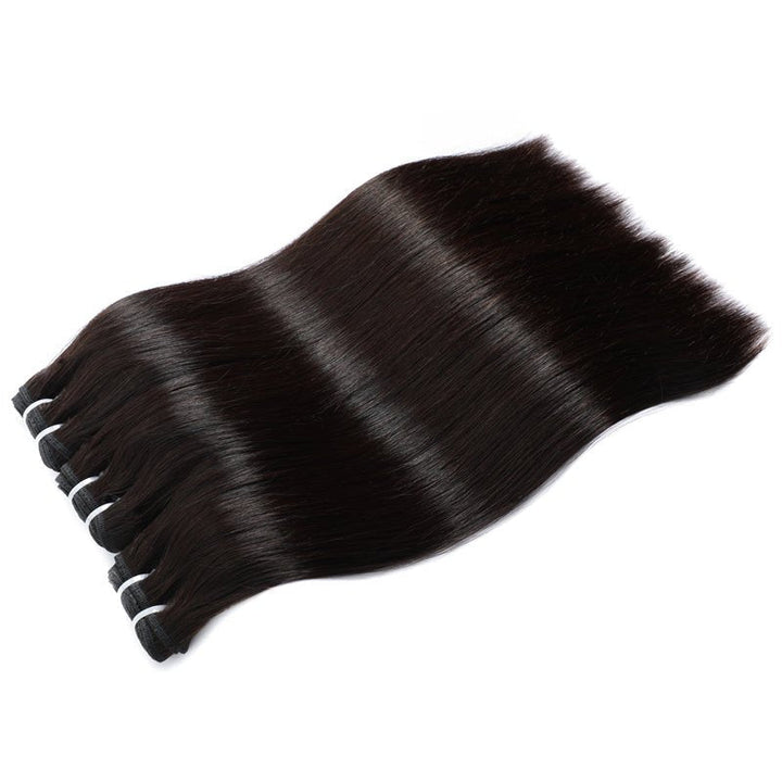 Straight Hair 4 Bundles with 4x4 Lace Closure 100% Human Hair - Msgem Hair