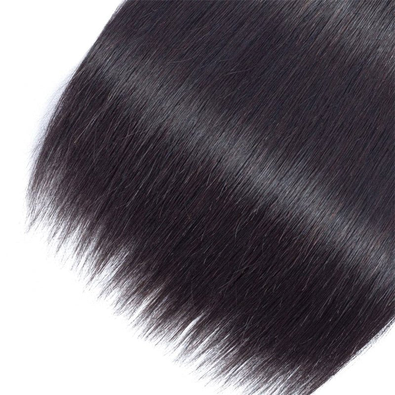 Straight Hair 4 Bundles with 4x4 Lace Closure 100% Human Hair - Msgem Hair