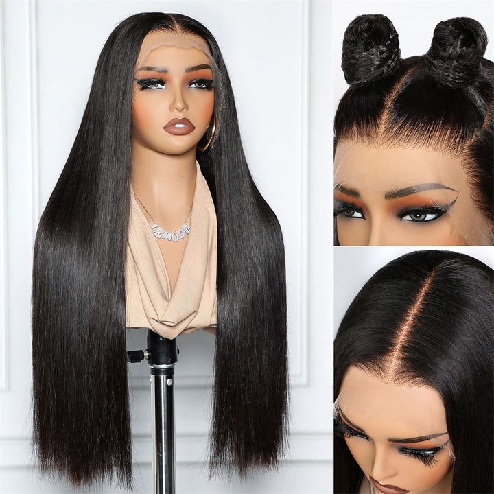 Msgem 13x4 Lace Frontal Wigs Human Hair Straight Hair HD Transparent Lace Front Wigs for Women
