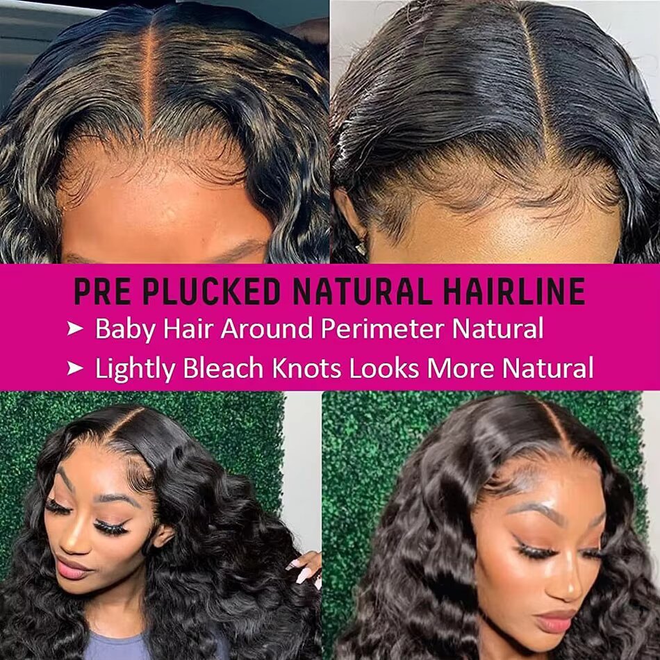 Virgin Human Hair Loose Deep Wave Wig 13x6 Lace Frontal Transparent Melt Lace Wig 12A - Msgem Hair