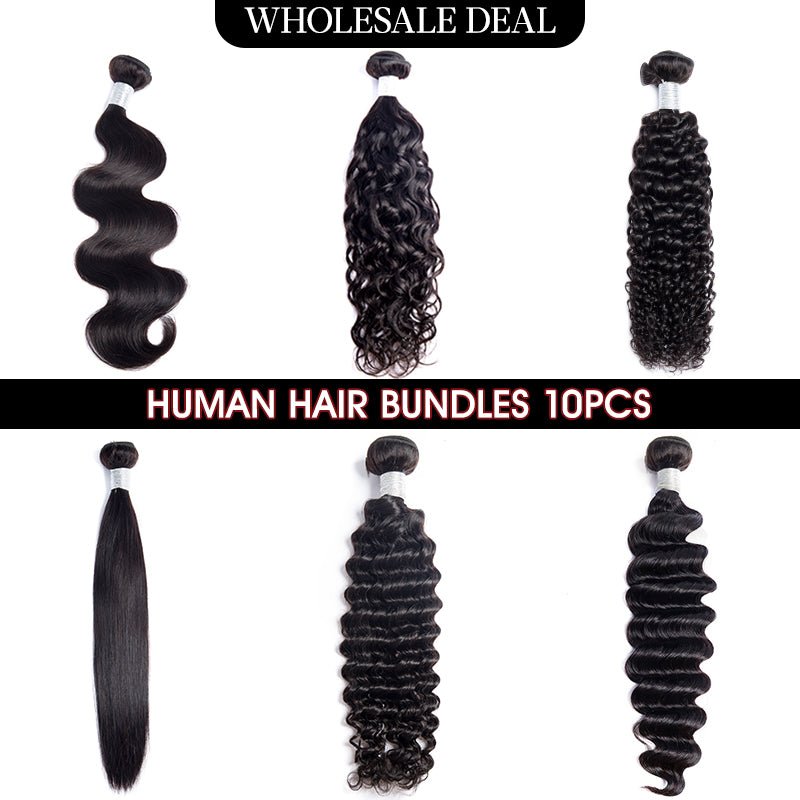 Wholesale | Msgem 100% Virgin Human Hair Bundles 10PCS - Msgem Hair